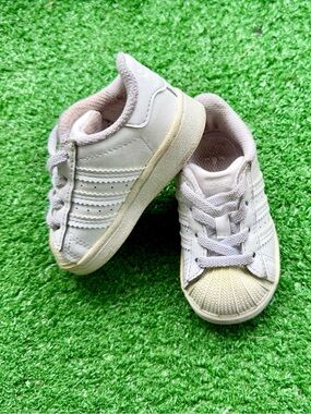 Adidas Originals Superstar Triple White Classic Shell Toe Sneakers Infant 4K